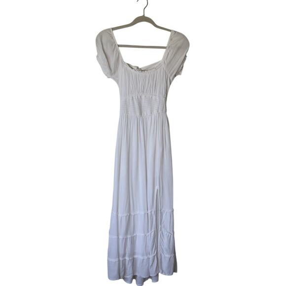 NWOT Hollister Midi White Boho Dress with Pockets XS - Picture 6 of 13